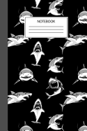 Shark Notebook: Cool Black and White Shark Journal for Kids, Adults and Marine Biologists