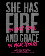 She Has Fire in Her Soul and Grace in Her Heart, Undated Teacher Planner: Hot Pink & Black Modern Inspirational Quote School Lesson Planning Calendar Book