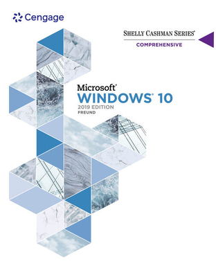 Shelly Cashman Series Microsoft / Windows 10 Comprehensive 2019 - Freund, Steven