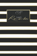 Shit I can't Remember: Premium Journal - Logbook To Protect Usernames - Alphabetical Passwords Modern Password Keeper Notebook - Online Account Organizer - Social Media Account - 6x9 - Large Print - Gold & Black Line Design Cover