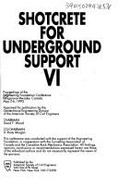 Shotcrete for Underground Support VI: Proceedings...1993