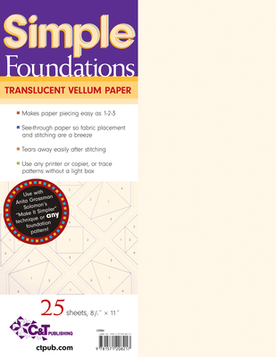 Simple Foundations Translucent Vellum Pa - C&t Publishing