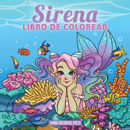 Sirena libro de colorear: Libro de colorear para nios de 4-8, 9-12 aos