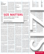 Size Matters: Effective Graphic Design for Large Amounts of Information