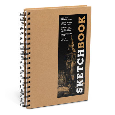 Sketchbook (Basic Medium Spiral Kraft) - Union Square & Co