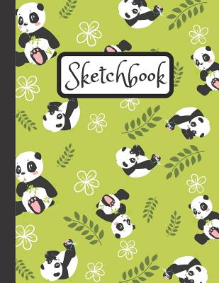 Sketchbook: Inspirational Large Blank Sketch Book Baby Panda With Bamboo For Sketching, Doodling And Drawing, Sketch Pad For Kids And Adults - Journal Press, Sh Pattern