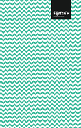 Sketch'n Lifestyle Sketchbook, (Waves Pattern Print), 6 x 9 Inches (A5), 102 Sheets (Royal Blue)
