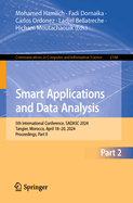 Smart Applications and Data Analysis: 5th International Conference, SADASC 2024, Tangier, Morocco, April 18-20, 2024, Proceedings, Part II