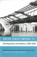 Social Policy Review 13: Developments and Debates: 2000-2001