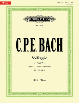 Solfeggio (Solfeggietto): Sheet - Bach, Carl Philipp Emanuel (Composer), and Enlin, Wolfram (Composer)