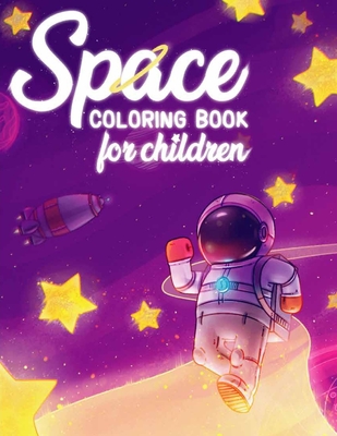 Space coloring book for children: 50 space images and over 100 curiosities that will turn your kid into a space expert! (ages 4-8) - Activity, Kidko