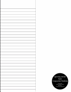Specialty Journal Paper Composition Notebook Vertically Split Half Lined / Half Unruled Blank Pages (Vertical Draw & Write Pad): Vertical Dual Notebook Grey Lines and Exercise Book Mixed Paper Styles