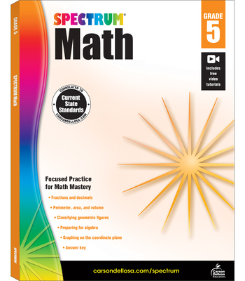 Spectrum Math Workbook, Grade 5: Volume 6 - Spectrum (Compiled by)