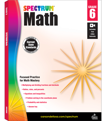 Spectrum Math Workbook, Grade 6: Volume 7 - Spectrum