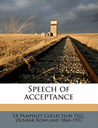 Speech of Acceptance