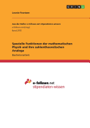 Spezielle Funktionen der mathematischen Physik und ihre zahlentheoretischen Analoga