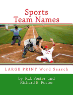 Sports Team Names: Large Print Word Search