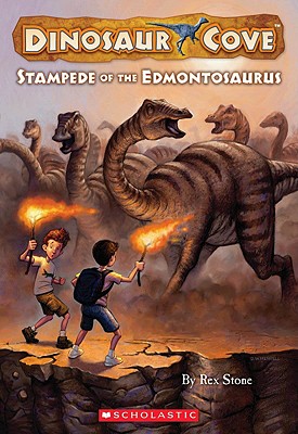 Stampede of the Edmontosaurus - Stone, Rex