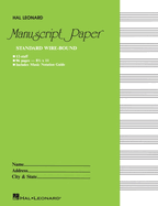 Standard Wirebound Manuscript Paper Green Cover 12 Staves Per Page Music Notation Guide for C