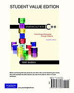 Starting Out with C++: From Control Structure to Objects, Student Value Edition