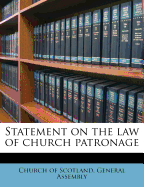 Statement on the Law of Church Patronage