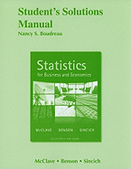 Statistics for Business and Economics: Student's Solutions Manual