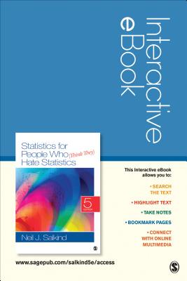 Statistics for People Who (Think They) Hate Statistics Interactive eBook Student Version - Salkind, Neil J, Dr.