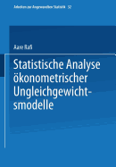 Statistische Analyse konometrischer Ungleichgewichtsmodelle