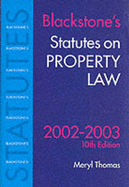 Statutes on Property Law 2002-2003
