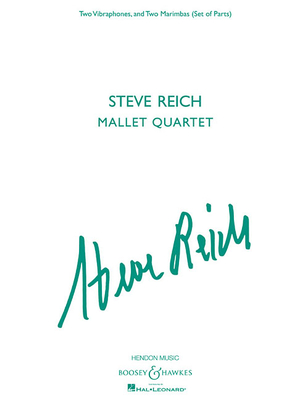 Steve Reich - Mallet Quartet: Two Vibraphones, and Two Marimbas - Reich, Steve (Composer)