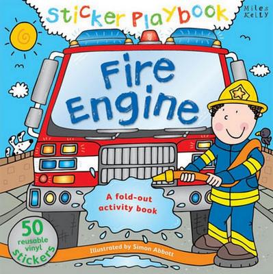 Sticker Playbook Fire Engine: A Fold-Out Story Activity Book for Toddlers - 