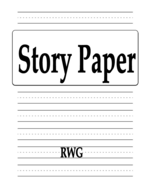 Story Paper: 50 Pages 8.5" X 11"