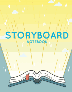 Storyboard Notebook: 1:1.85 - 4 Panels with Narration Lines for Storyboard Sketchbook ideal for filmmakers, advertisers, animators, notebook, storyboard drawings