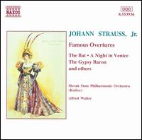 Strauss, Jr. : Famous Overtures - Slovak State Philharmonic Orchestra Kosice; Alfred Walter (conductor)