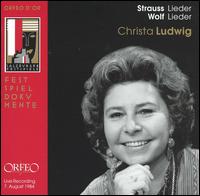 Strauss: Lieder; Wolf: Lieder - Christa Ludwig (mezzo-soprano); Erik Werba (piano)