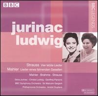 Strauss: Vier letzte Lieder; Mahler: Lieder eines fahrenden Gesellen - Christa Ludwig (mezzo-soprano); Geoffrey Parsons (piano); Sena Jurinac (soprano)