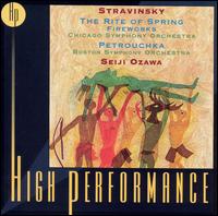 Stravinsky: Le sacre du printemps; Petrushka; Fireworks - Michael Tilson Thomas (piano); Seiji Ozawa (conductor)