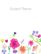 Student Planner, Organizer, Agenda, Notes, 8.5 x 11, Undated, Week at a Glance, Month at a Glance, 146 pages