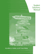 Student Solutions Manual for Fierro's Mathematics for Elementary School Teachers