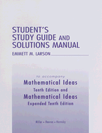 Student Solutions Manual for Mathematical Ideas, Expanded Edition
