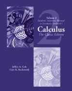 Student Solutions Manual, Vol. 2 for Swokowski's Calculus