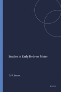 Studies in early Hebrew meter
