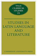 Studies in Latin Language and Literature