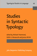 Studies in Syntatic Typology