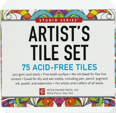 Studio Series Artist's Tiles: White: 75 Acid-Free White Tiles - Peter Pauper Press (Producer)