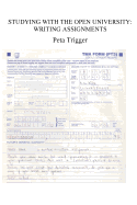 Studying MST with the Open University: Writing Assignments
