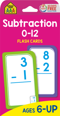 Subtraction 0-12 Flash Cards - School Zone Publishing