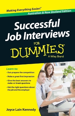 Successful Job Interviews For Dummies - Australia / NZ - Southam, Kate, and Kennedy, Joyce Lain