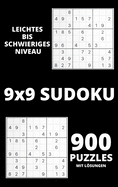 Sudoku - Leichter bis schwieriges niveau: Erstaunliche 900 Sudoku-Rtsel mit Lsungen - Sudoku-Spiel fr Anfnger oder Fortgeschrittene - Sudoku-Rtselbcher fr Erwachsene, damit Sie beschftigt und immer konzentriert sind