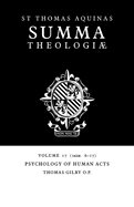 Summa Theologiae: Volume 17, Psychology of Human Acts: 1a2ae. 6-17